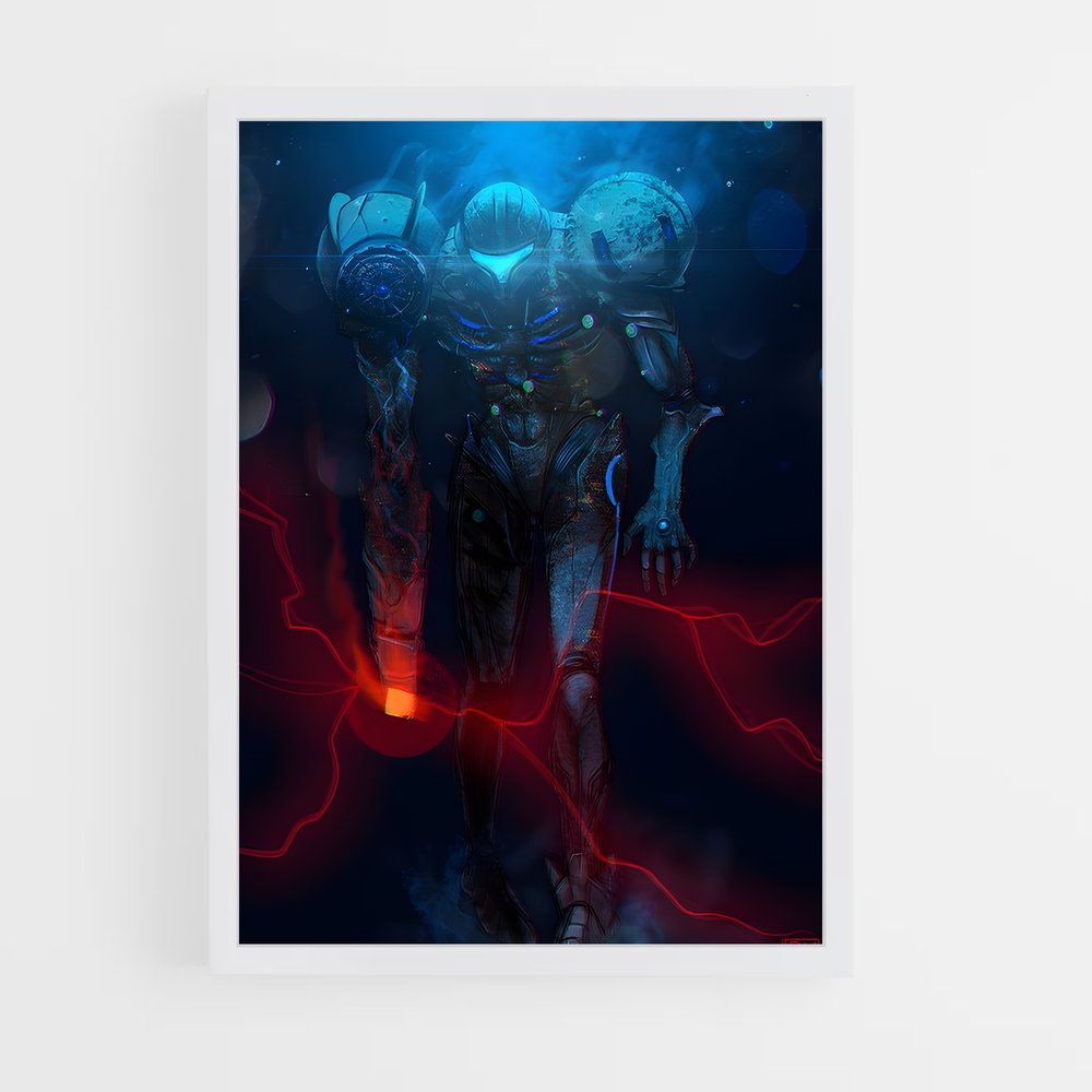 Poster Samus Noire – affiche Super Smash Bros (vue 3)